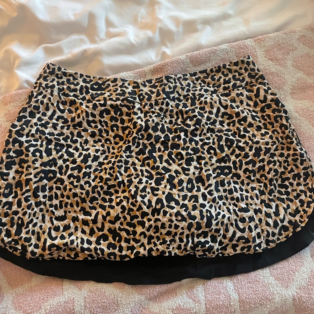 Outdoor Voices Tennis Skirt - Size Medium (black/cheetah color!)